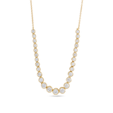 Bezel Necklace 1.76 Carats Round Shape Moissanite 5