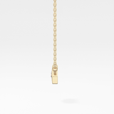 0.08 TCW Round Lab Grown Diamond Eye Shape Necklace