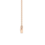 0.08 TCW Round Lab Grown Diamond Eye Shape Necklace