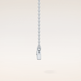 0.08 TCW Round Cut Moissanite Eye Shape Necklace