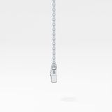 0.08 TCW Round Lab Grown Diamond Eye Shape Necklace
