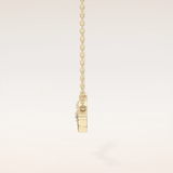0.7 TCW Round Cut Moissanite Twig Necklace