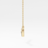 0.7 TCW Round Lab Grown Diamond Twig Necklace