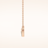 0.7 TCW Round Cut Moissanite Twig Necklace