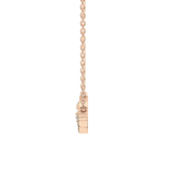 0.7 TCW Round Lab Grown Diamond Twig Necklace