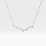 0.7 TCW Round Lab Grown Diamond Twig Necklace