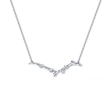 0.7 TCW Round Lab Grown Diamond Twig Necklace