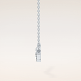 0.7 TCW Round Cut Moissanite Twig Necklace