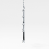 0.17 TCW Round Lab Grown Diamond Star Necklace