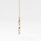 0.09 TCW Round Lab Grown Diamond Circle Necklace