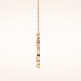 0.09 TCW Round Cut Moissanite Circle Necklace