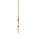 0.09 TCW Round Lab Grown Diamond Circle Necklace