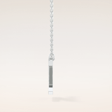 0.28 TCW Round Cut Moissanite Z Initial Pendant Necklace