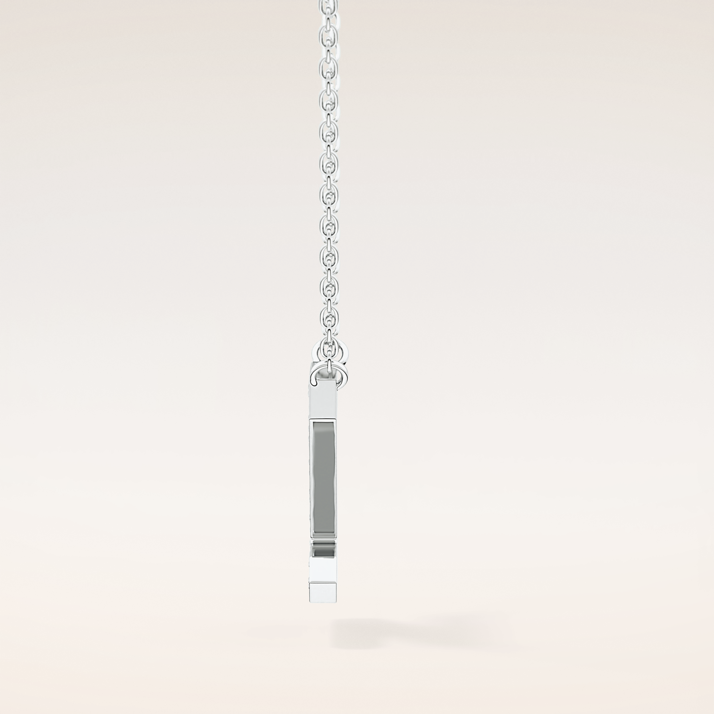 0.28 TCW Round Cut Moissanite Z Initial Pendant Necklace