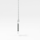 0.28 TCW Round Lab Grown Diamond Z Initial Pendant Necklace
