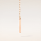 0.23 TCW Round Cut Moissanite Y Initial Pendant Necklace