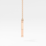 0.23 TCW Round Lab Grown Diamond Y Initial Pendant Necklace