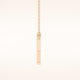 0.23 TCW Round Cut Moissanite Y Initial Pendant Necklace