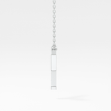 0.23 TCW Round Lab Grown Diamond Y Initial Pendant Necklace