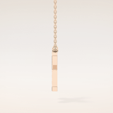 0.31 TCW Round Cut Moissanite X Initial Pendant Necklace