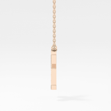 0.31 TCW Round Lab Grown Diamond X Initial Pendant Necklace