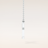 0.31 TCW Round Cut Moissanite X Initial Pendant Necklace