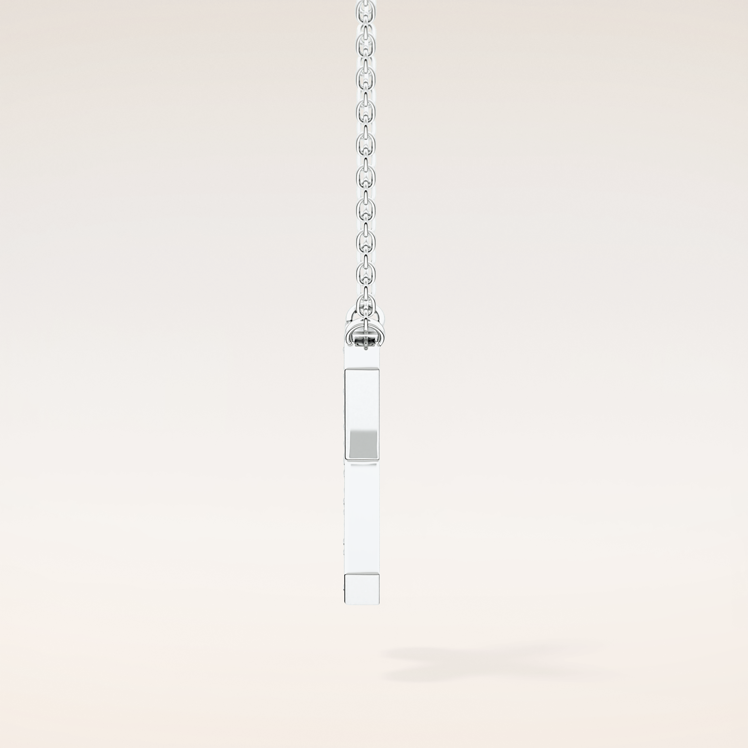 0.31 TCW Round Cut Moissanite X Initial Pendant Necklace