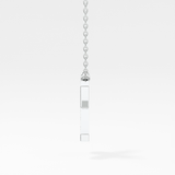 0.31 TCW Round Lab Grown Diamond X Initial Pendant Necklace