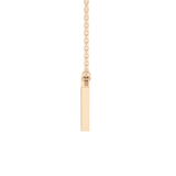 0.178 TCW Round Lab Grown Diamond V Initial Pendant Necklace