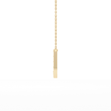 0.26 TCW Round Lab Grown Diamond U Initial Pendant Necklace