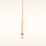 0.26 TCW Round Cut Moissanite U Initial Pendant Necklace