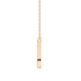 0.26 TCW Round Lab Grown Diamond U Initial Pendant Necklace