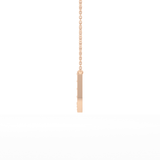 0.26 TCW Round Lab Grown Diamond U Initial Pendant Necklace