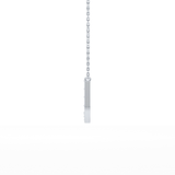0.26 TCW Round Lab Grown Diamond U Initial Pendant Necklace