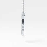 0.77 TCW Round Lab Grown Diamond S Initial Pendant Necklace