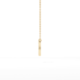 0.22 TCW Round Lab Grown Diamond O Initial Shaped Necklace