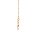 0.22 TCW Round Lab Grown Diamond O Initial Shaped Necklace