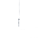 0.22 TCW Round Lab Grown Diamond O Initial Shaped Necklace