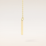 0.31 TCW Round Cut Moissanite N Initial Pendant Necklace