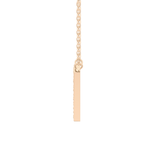 0.31 TCW Round Lab Grown Diamond N Initial Pendant Necklace