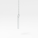 0.31 TCW Round Lab Grown Diamond N Initial Pendant Necklace