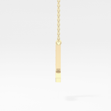 0.24 TCW Round Lab Grown Diamond L Initial Pendant Necklace