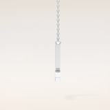 0.24 TCW Round Cut Moissanite L Initial Pendant Necklace