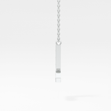 0.24 TCW Round Lab Grown Diamond L Initial Pendant Necklace