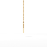 0.27 TCW Round Lab Grown Diamond K Initial Pendant Necklace