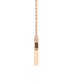 0.27 TCW Round Lab Grown Diamond K Initial Pendant Necklace