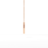 0.27 TCW Round Lab Grown Diamond K Initial Pendant Necklace