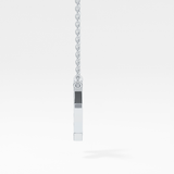 0.27 TCW Round Lab Grown Diamond K Initial Pendant Necklace