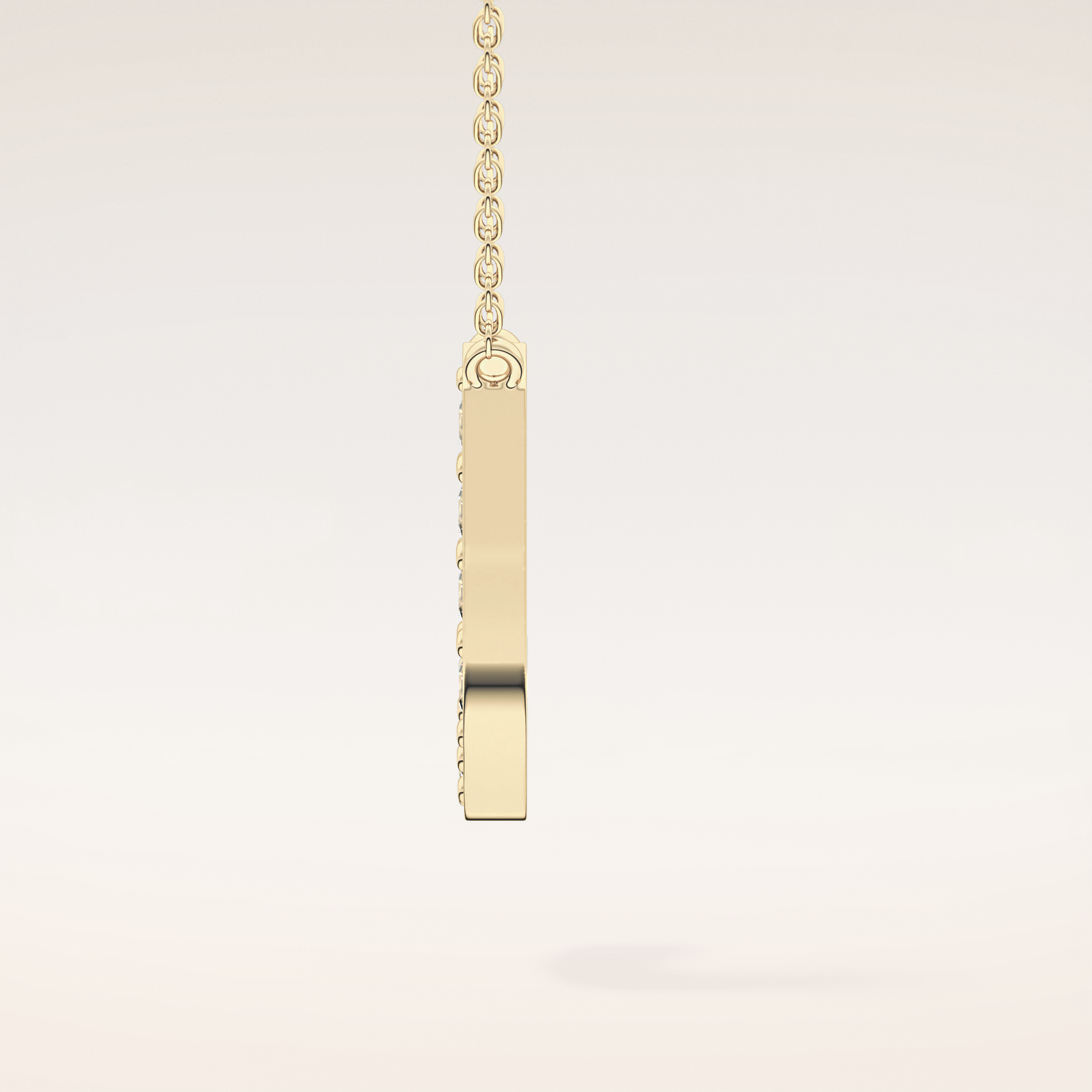 0.356 TCW Round Cut Moissanite J Initial Pendant Necklace