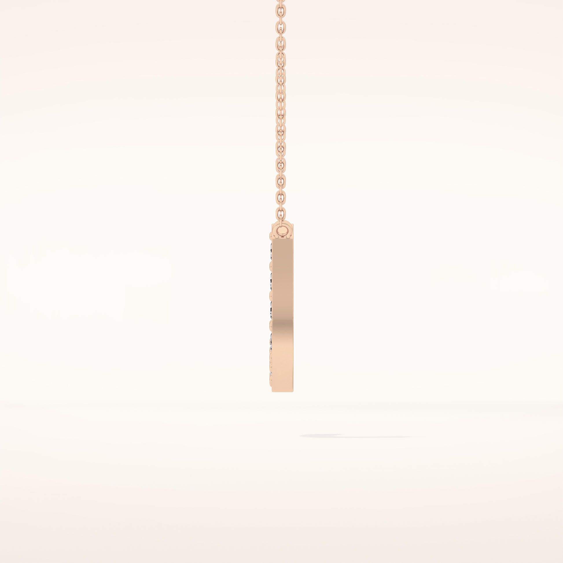 0.356 TCW Round Cut Moissanite J Initial Pendant Necklace